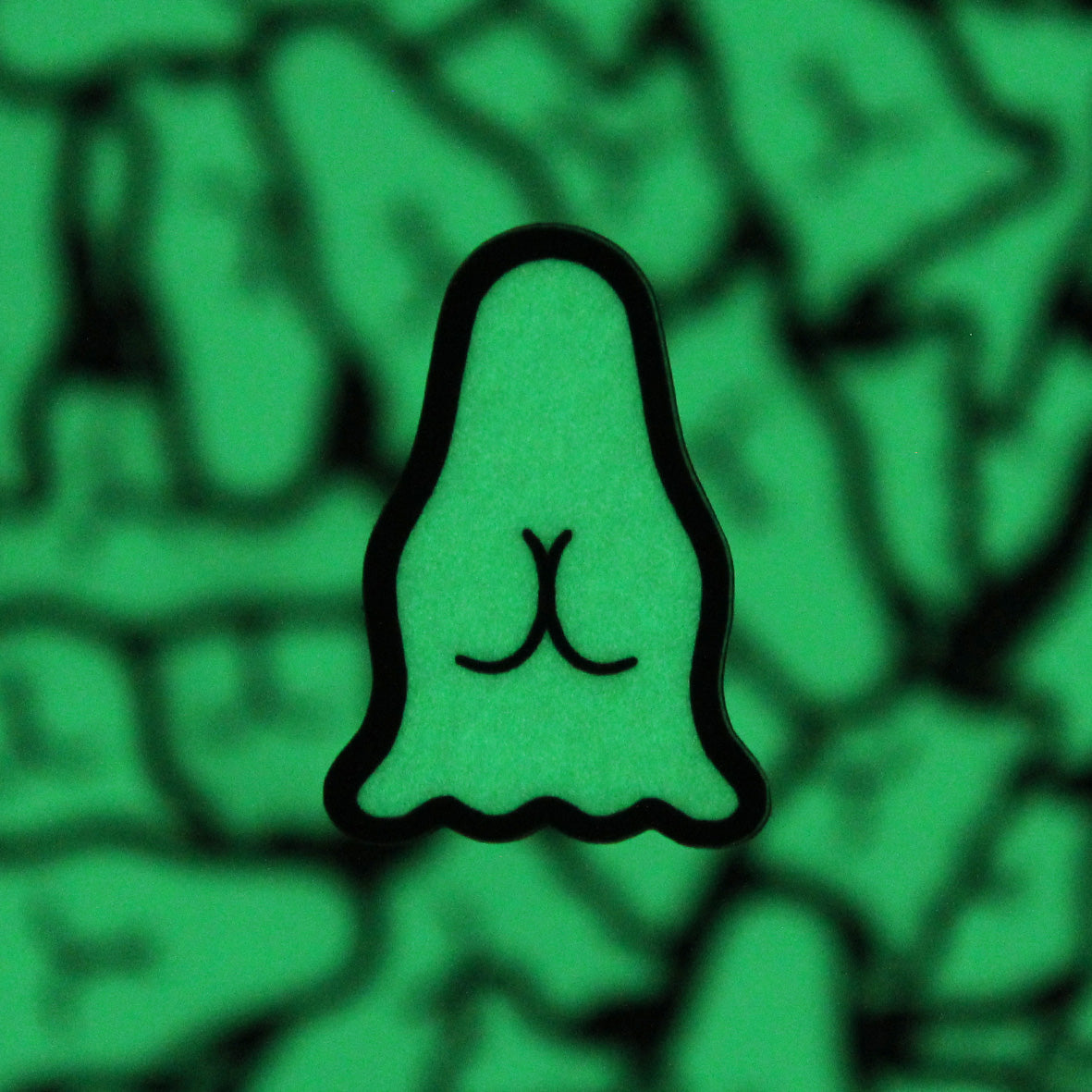 FANCY ASS Ghost Glow-in-the-Dark Sticker