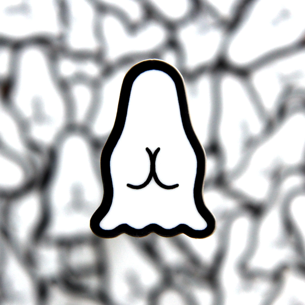 FANCY ASS Ghost Glow-in-the-Dark Sticker