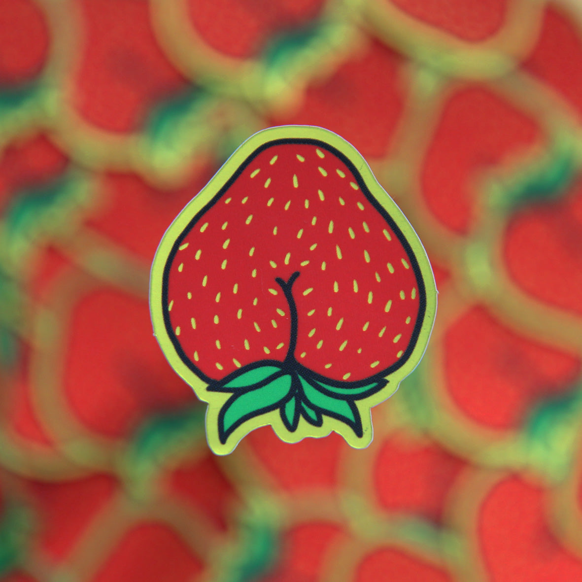 FANCY ASS Strawb Sticker