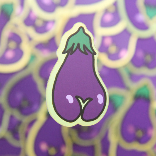 FANCY ASS Aubergine Sticker