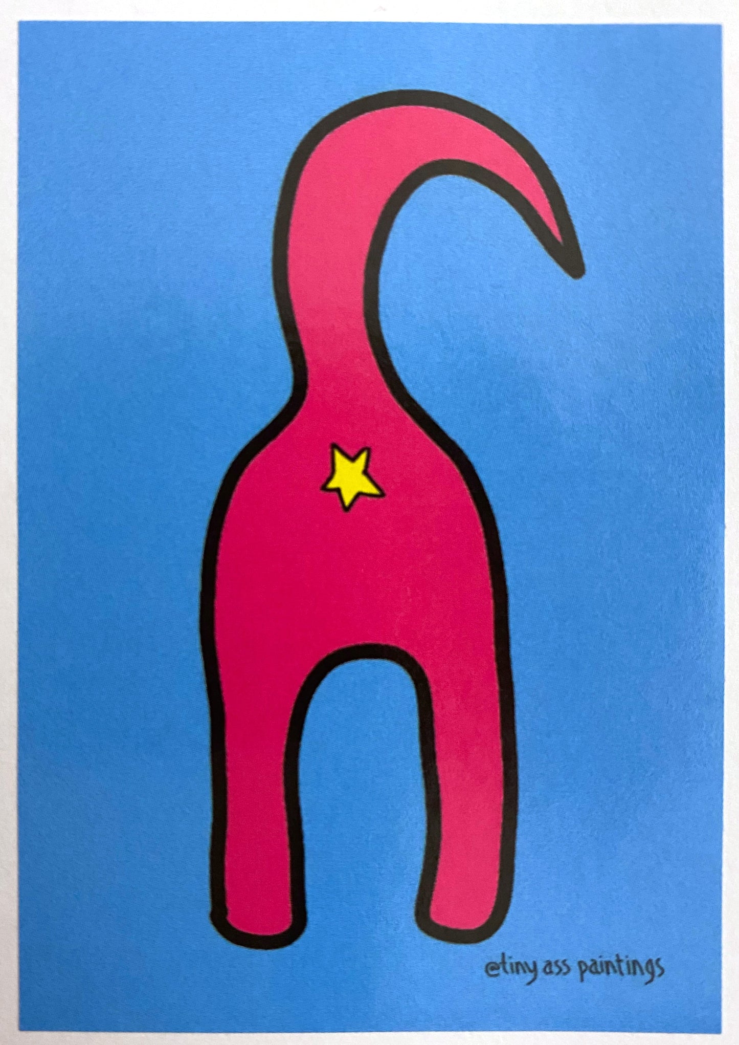 Cat Magenta & Blue Sticker