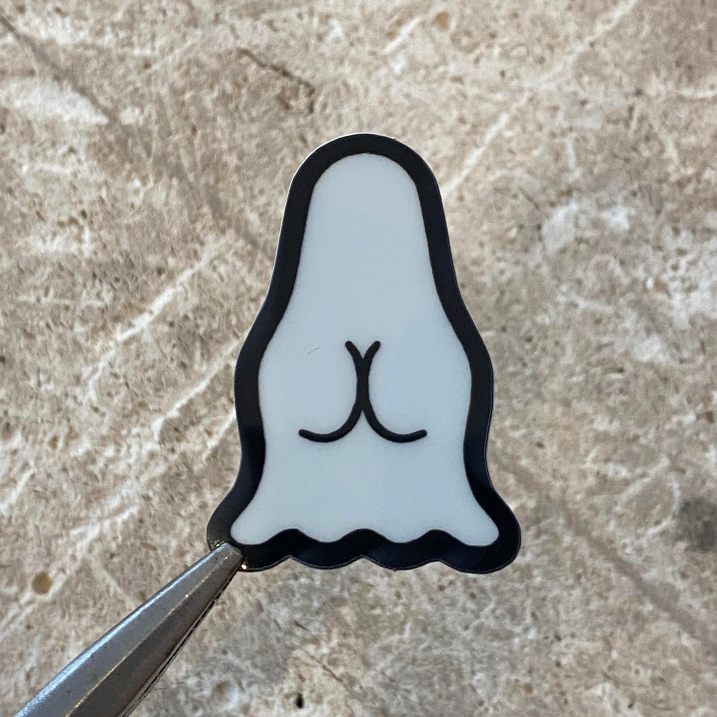 FANCY ASS Ghost Glow-in-the-Dark Sticker
