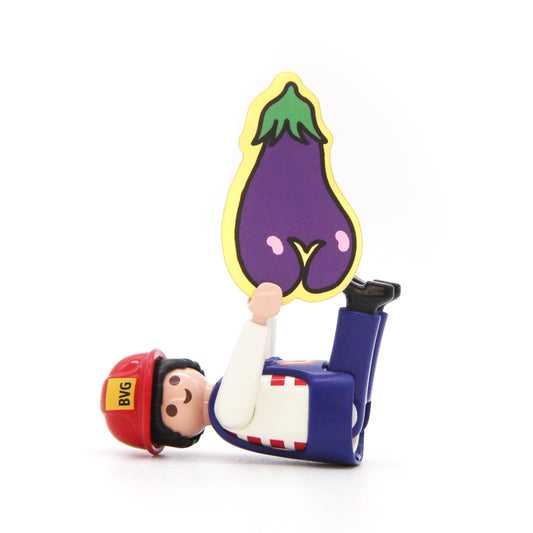 FANCY ASS Aubergine Sticker