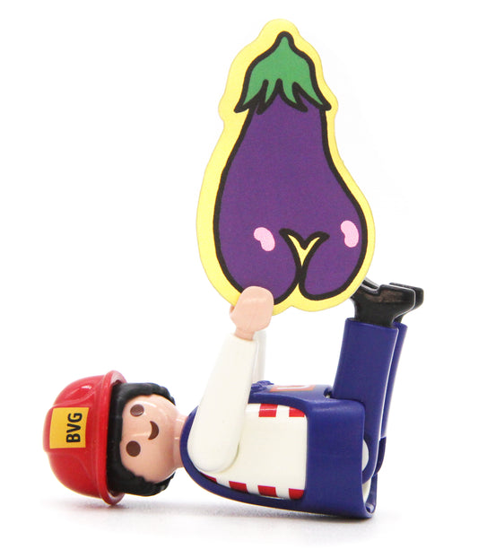 FANCY ASS Aubergine Sticker M